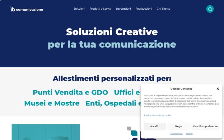 Screenshot of ibcomunicazione.com