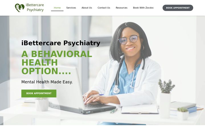 Screenshot of ibcpsych.com