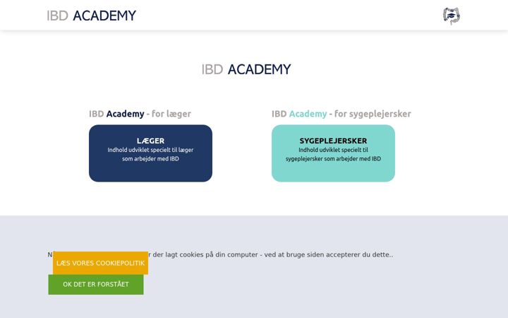 Screenshot of ibd-academy.dk