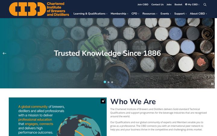 Screenshot of ibd.org.uk