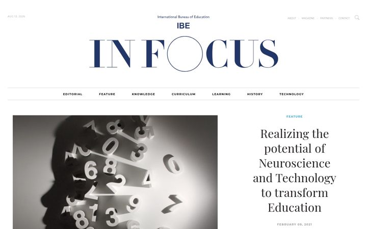 Screenshot of ibe-infocus.org
