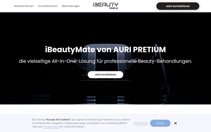 Screenshot of ibeautymate.de