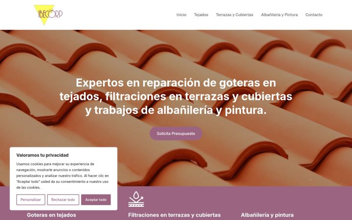 Screenshot of ibecorp.es
