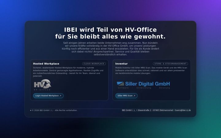 Screenshot of ibei-rz.de