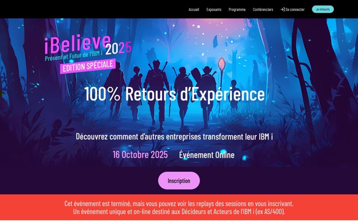 Screenshot of ibelieve2025.fr