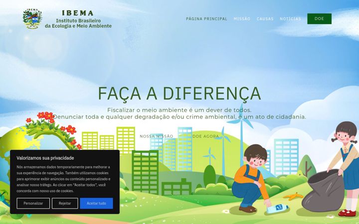 Screenshot of ibema.org.br