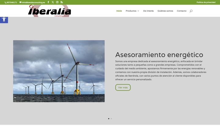 Screenshot of iberaliaconsulting.es