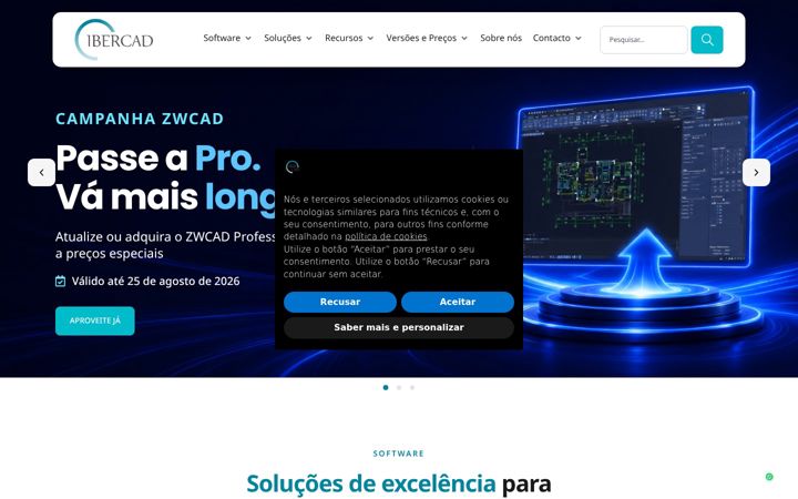 Screenshot of ibercad.pt