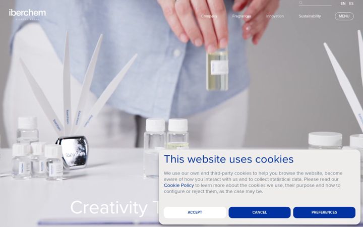 Screenshot of iberchem.com
