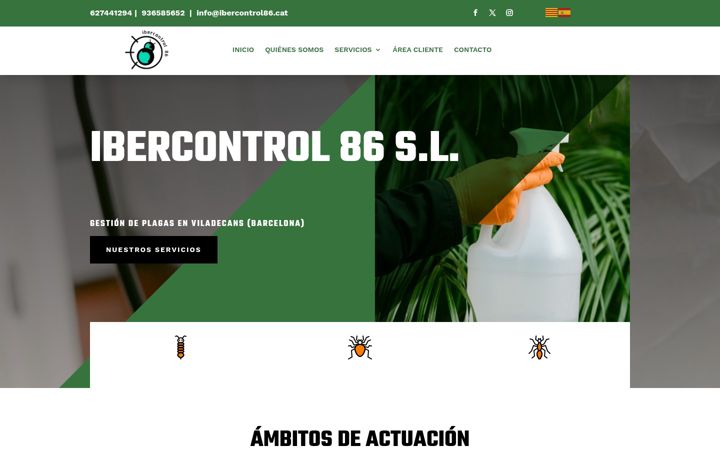 Screenshot of ibercontrol86.com