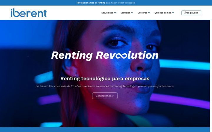 Screenshot of iberent.es