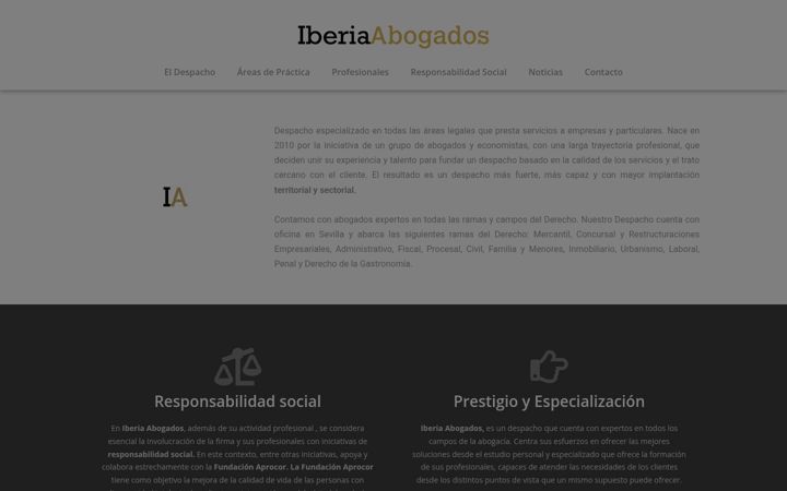 Screenshot of iberia-abogados.es
