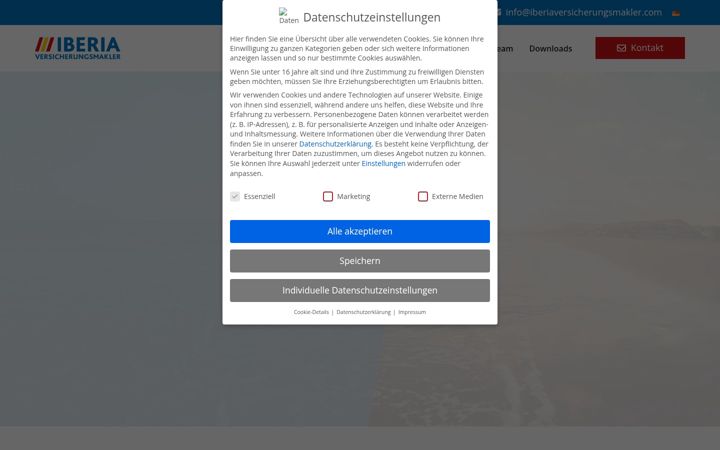 Screenshot of iberia-insurance-admin.com