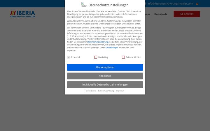 Screenshot of iberia-insurances.com