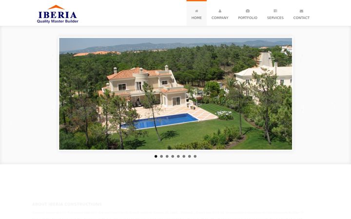 Screenshot of iberiaconstructions.com