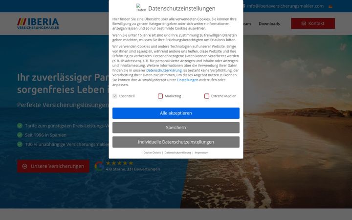 Screenshot of iberiaforsakringsmaklare.com