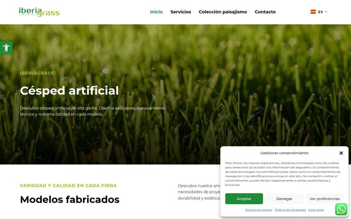 Screenshot of iberiagrass.es