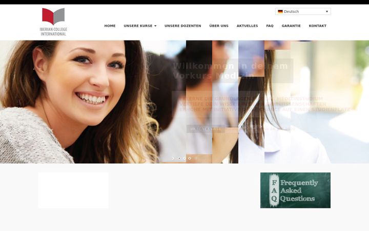 Screenshot of iberian-college-international.com