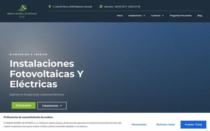Screenshot of iberiangs.com