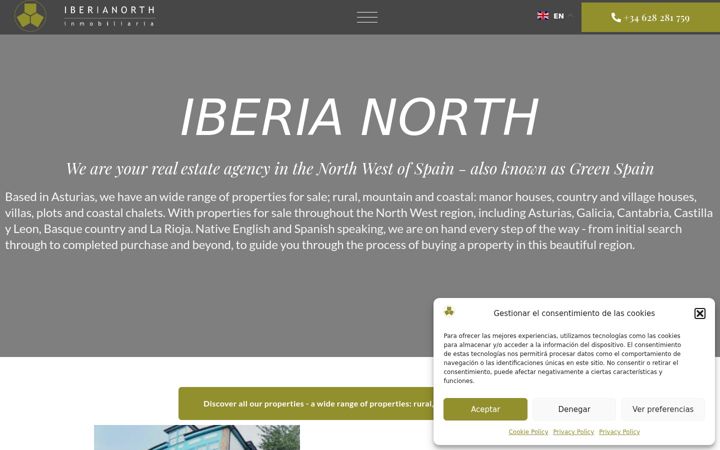 Screenshot of iberianorth.eu