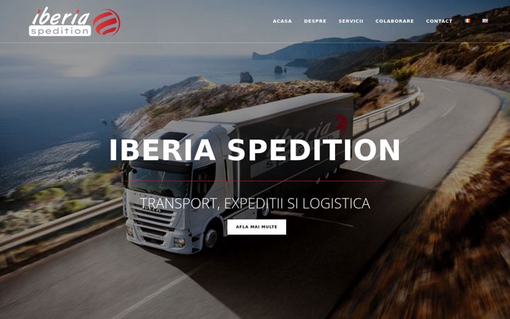 Screenshot of iberiaspedition.ro
