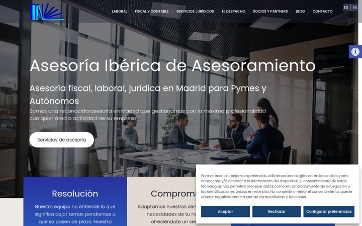Екранна снимка на ibericadeasesoramiento.com