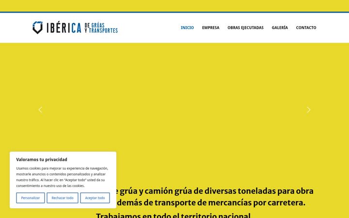 Екранна снимка на ibericadegruas.com