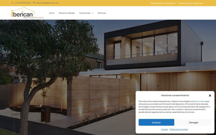 Screenshot of iberican.es