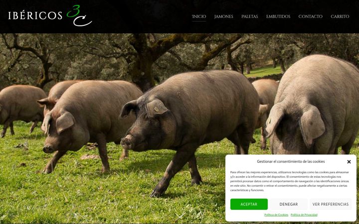 Екранна снимка на ibericos3c.com