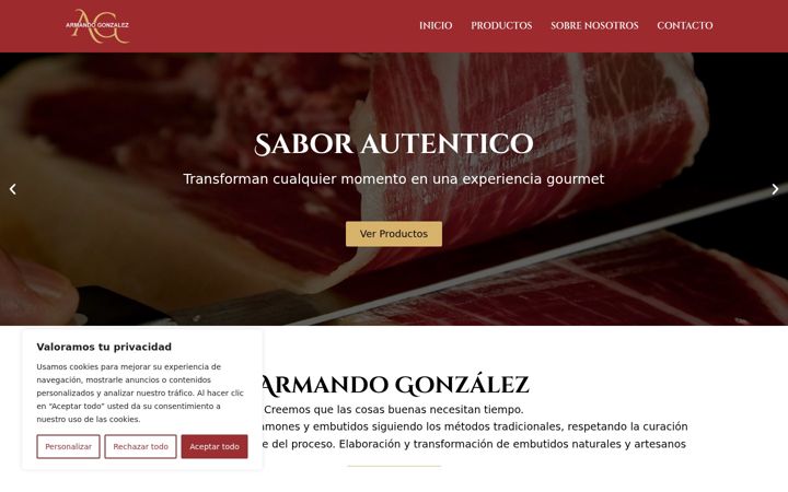 Screenshot of ibericosarmandogonzalez.com
