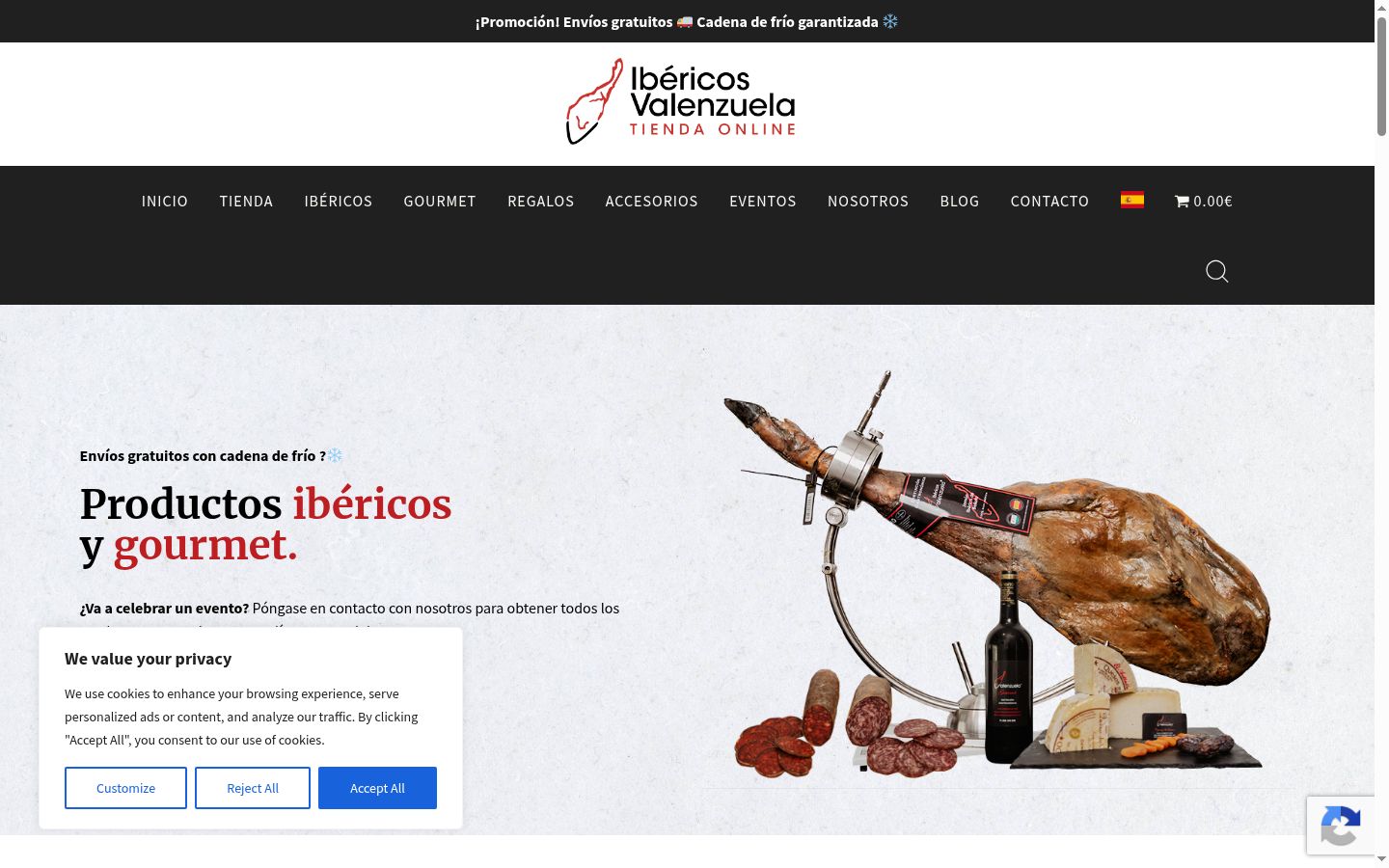 Képernyőkép a bármilyen interakció előtt megjelenő hozzájárulási bannerről