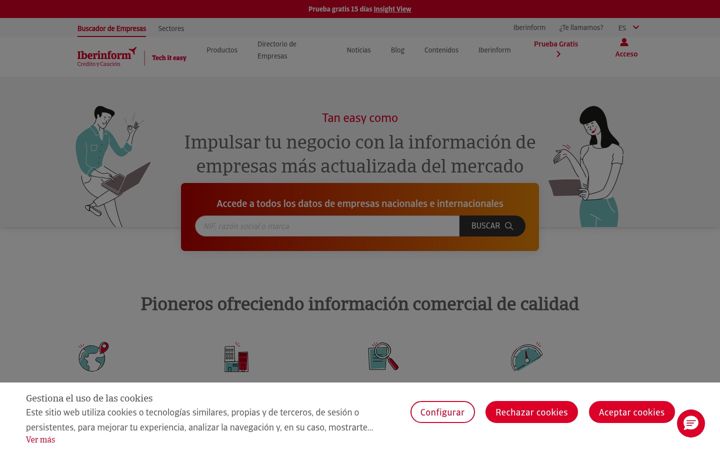 Screenshot ta' iberinform.es