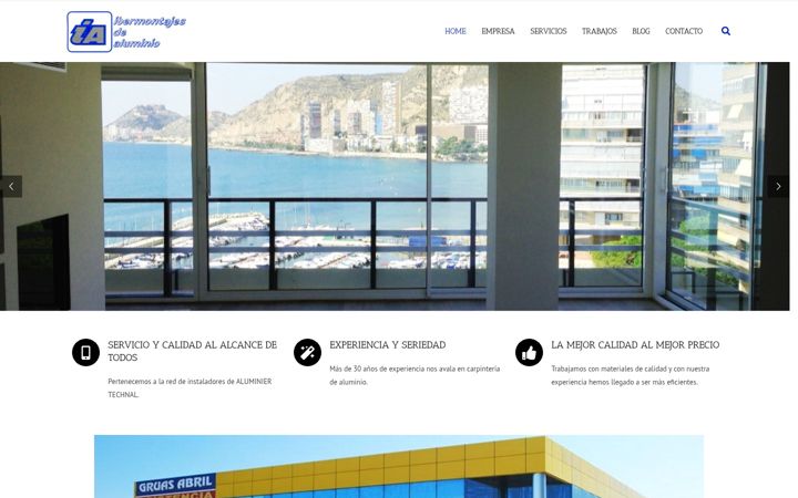 Screenshot of ibermontajesdealuminio.com