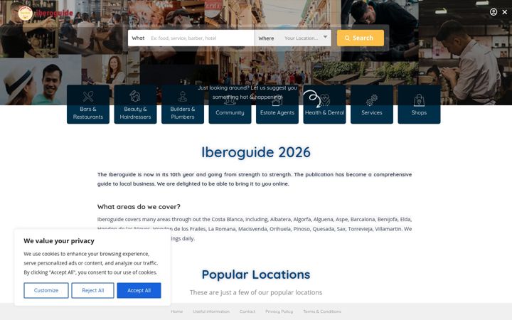 Screenshot of iberoguide.es