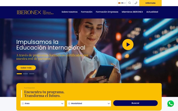 Screenshot of iberonex.com