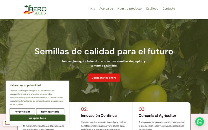 Screenshot of iberoseed.com