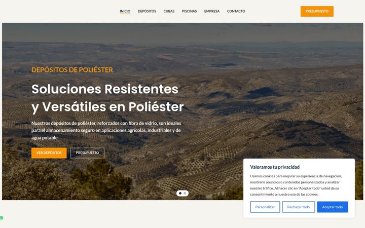 Screenshot di iberpoliester.com