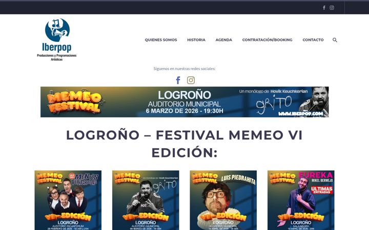 Screenshot of iberpop.com