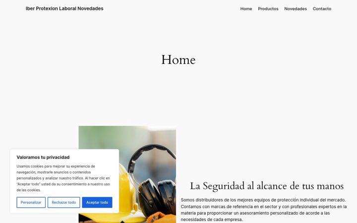Screenshot of iberprotexionnovedades.net