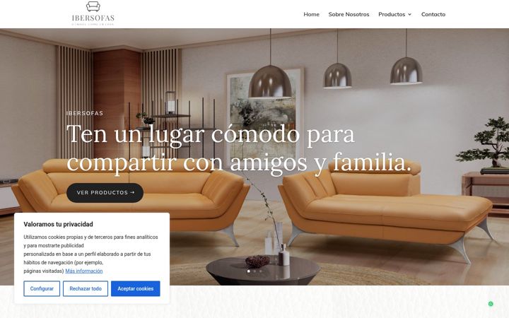 Screenshot of ibersofas.com