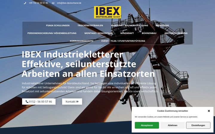 Screenshot of ibex-deutschland.de