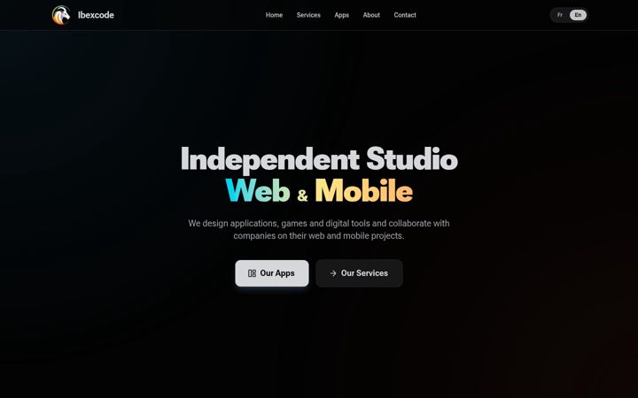 Screenshot of ibexcode.com