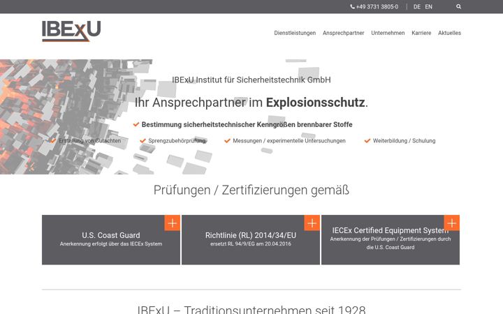Screenshot of ibexu.de