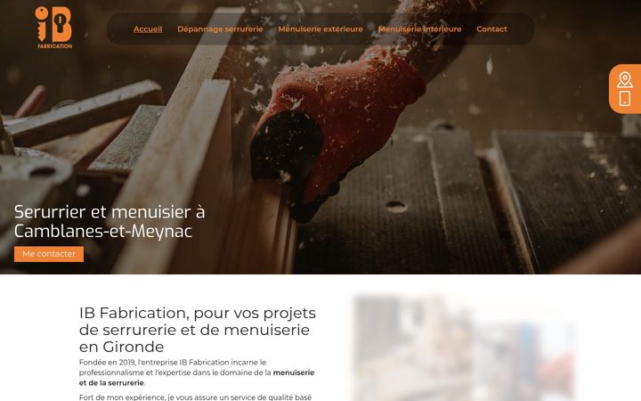 Screenshot of ibfabrication.fr