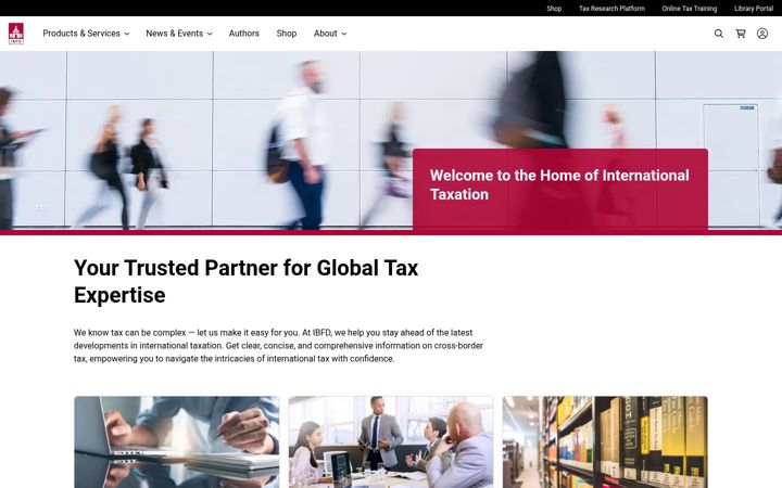 Screenshot of ibfd.org