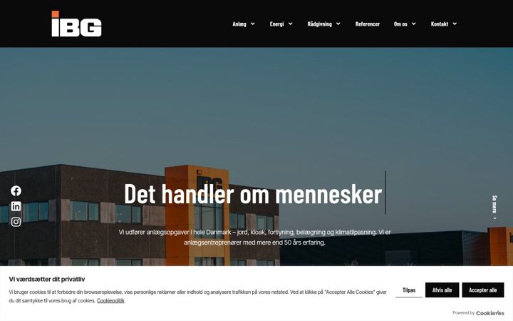 Screenshot of ibg-consult.dk