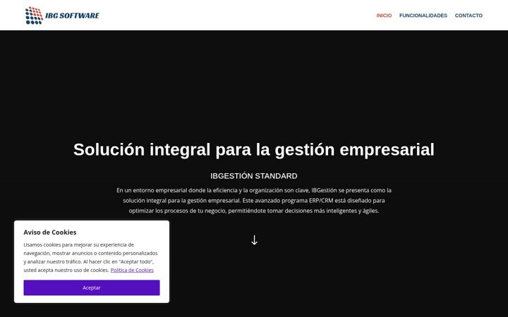 Screenshot of ibgsoftware.es