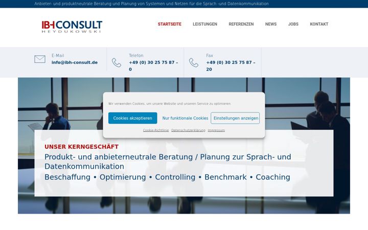 Screenshot of ibh-consult.de