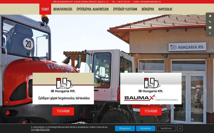 Screenshot of ibhungaria.hu