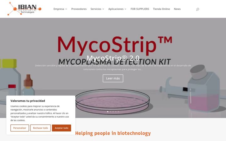 Screenshot of ibiantech.com